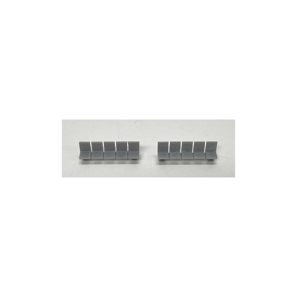 Platform/Waiting Room Seats - Flat Back and Seat -- Unpainted 3D Print pkg(3), N, Phoenix Precision Models 30697