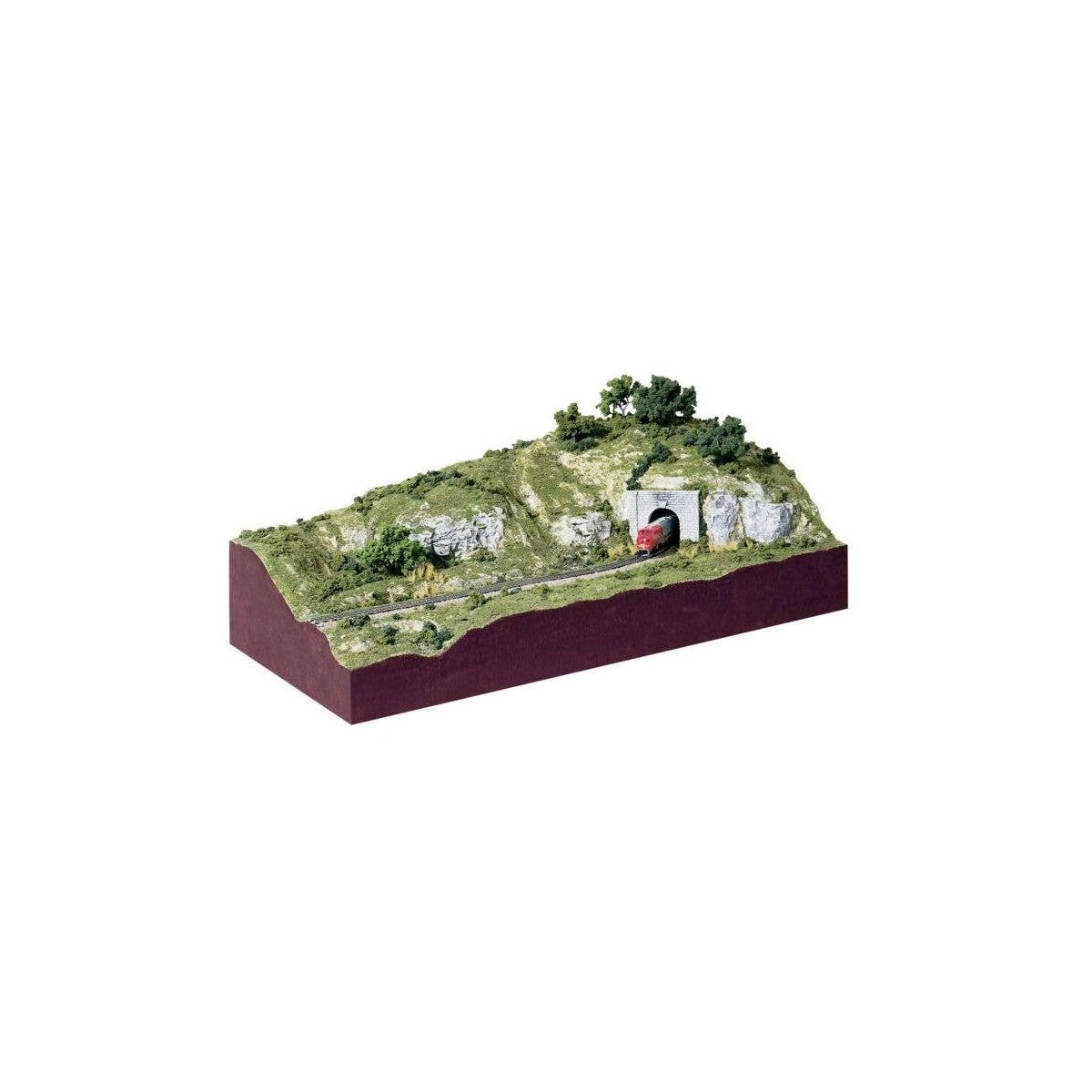 Subterrain Scenery Kit -- 12 x 24′ Includes Scenery, Landscape, Section N-Scale Track Bed & Track, N, Woodland Scenics 929