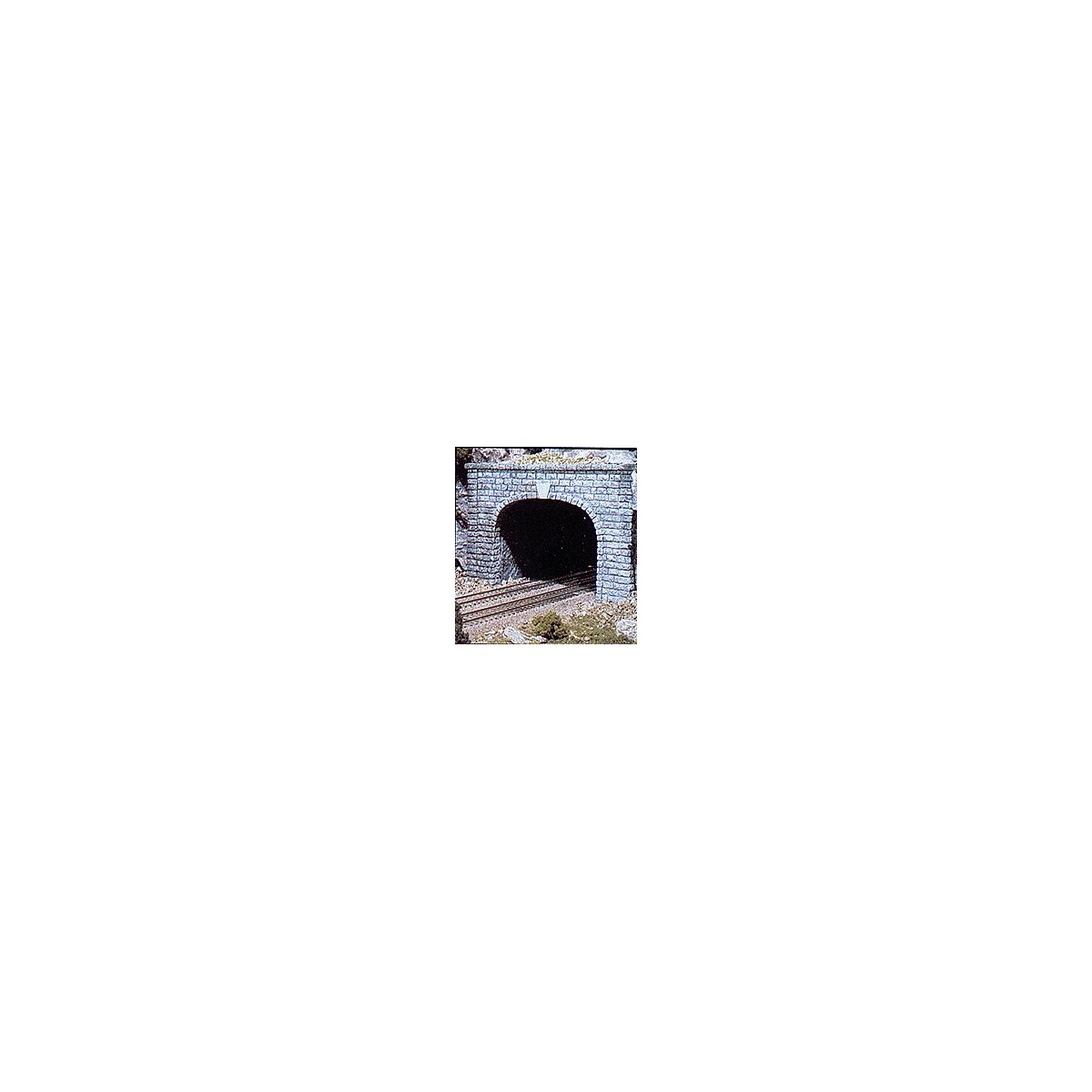 Double-Track Tunnel Portal -- Cut Stone, HO, Woodland Scenics 1257