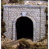 Single-Track Tunnel Portal -- Cut Stone, HO, Woodland Scenics 1253