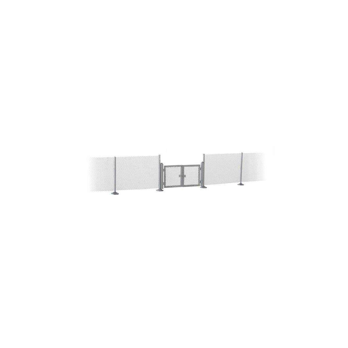 Metal Industrial Fence -- Kit - Approximately 1` x 37-1/2` .25 x 95.2cm, HO, Walthers SceneMaster 4188