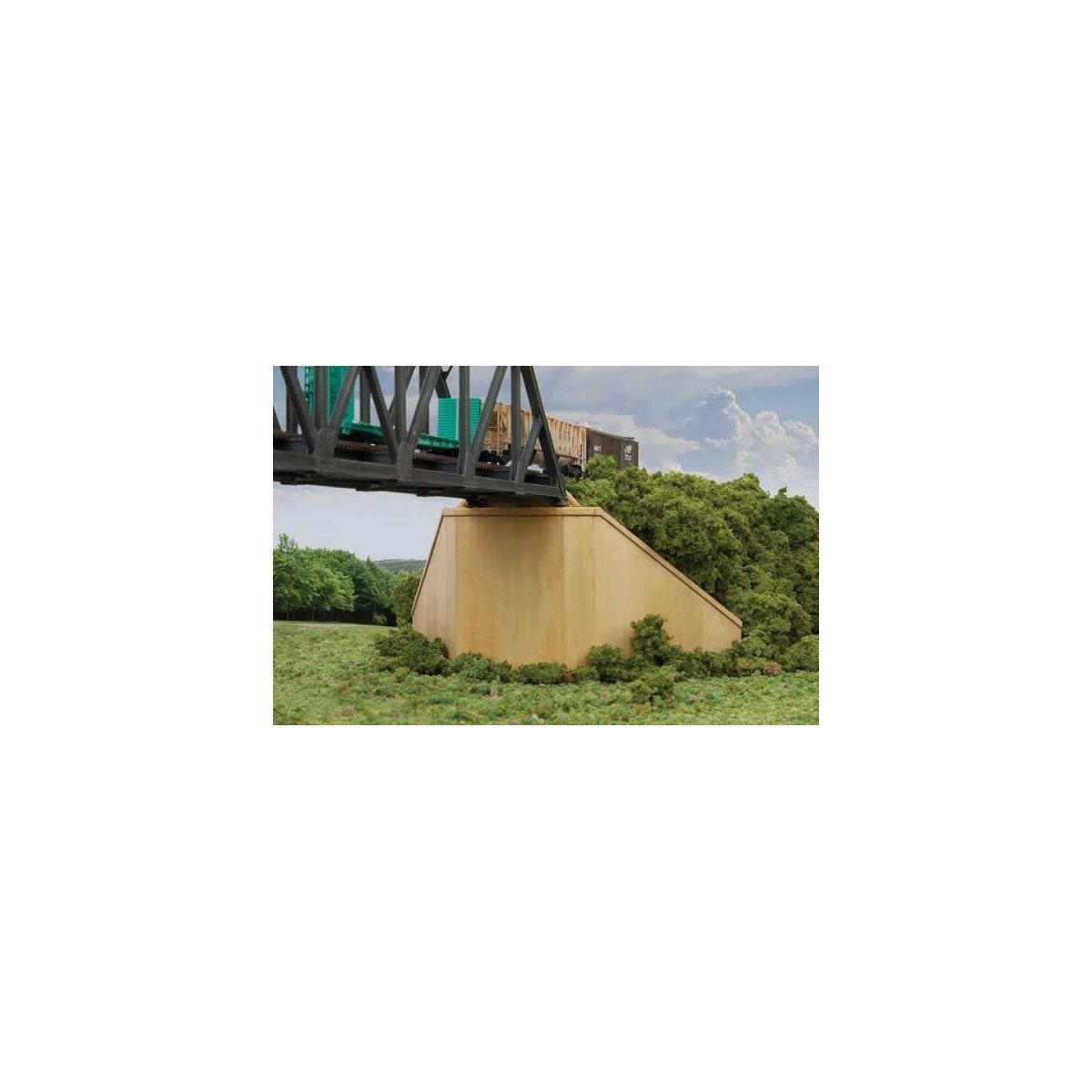 Bridge Abutment 2-Pack -- Kit, N, Walthers Cornerstone 3881
