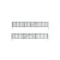 Picket Fence - Kit with Gates, Hinges & Planter Pins -- Total Scale Length: 192′ 58.5m, HO, Woodland Scenics 2984