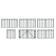Wrought Iron Fence -- 7-7/8 x 3/4′ 20 x 1.9cm, HO, Faller Gmbh 180004