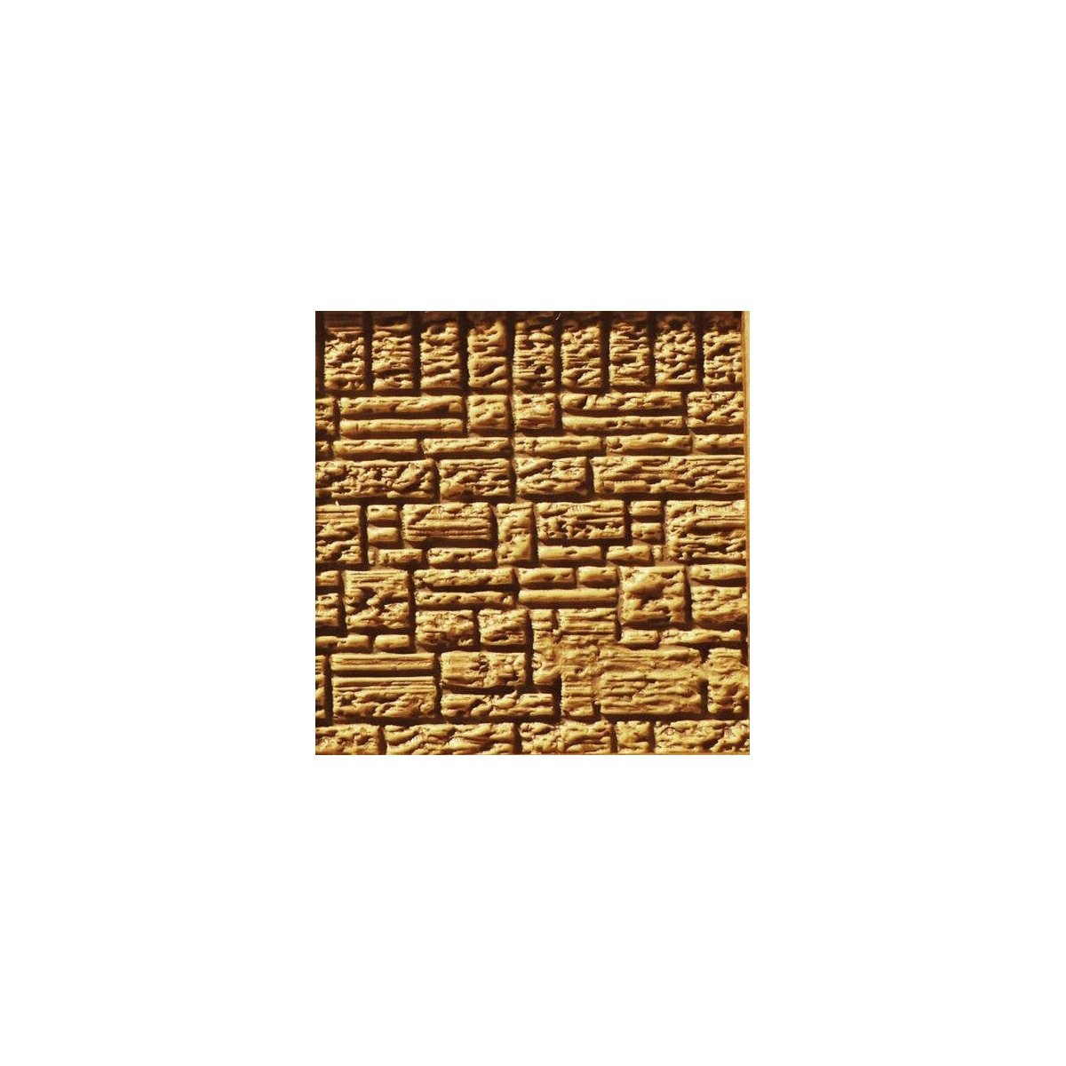 Flexible Block Wall Sheet -- Medium for HO Scale, HO, Chooch Enterprises 8526