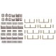 Villa Fence -- Kit - 76-1/4′ 193.6cm Total (brown), HO, Faller Gmbh 180425