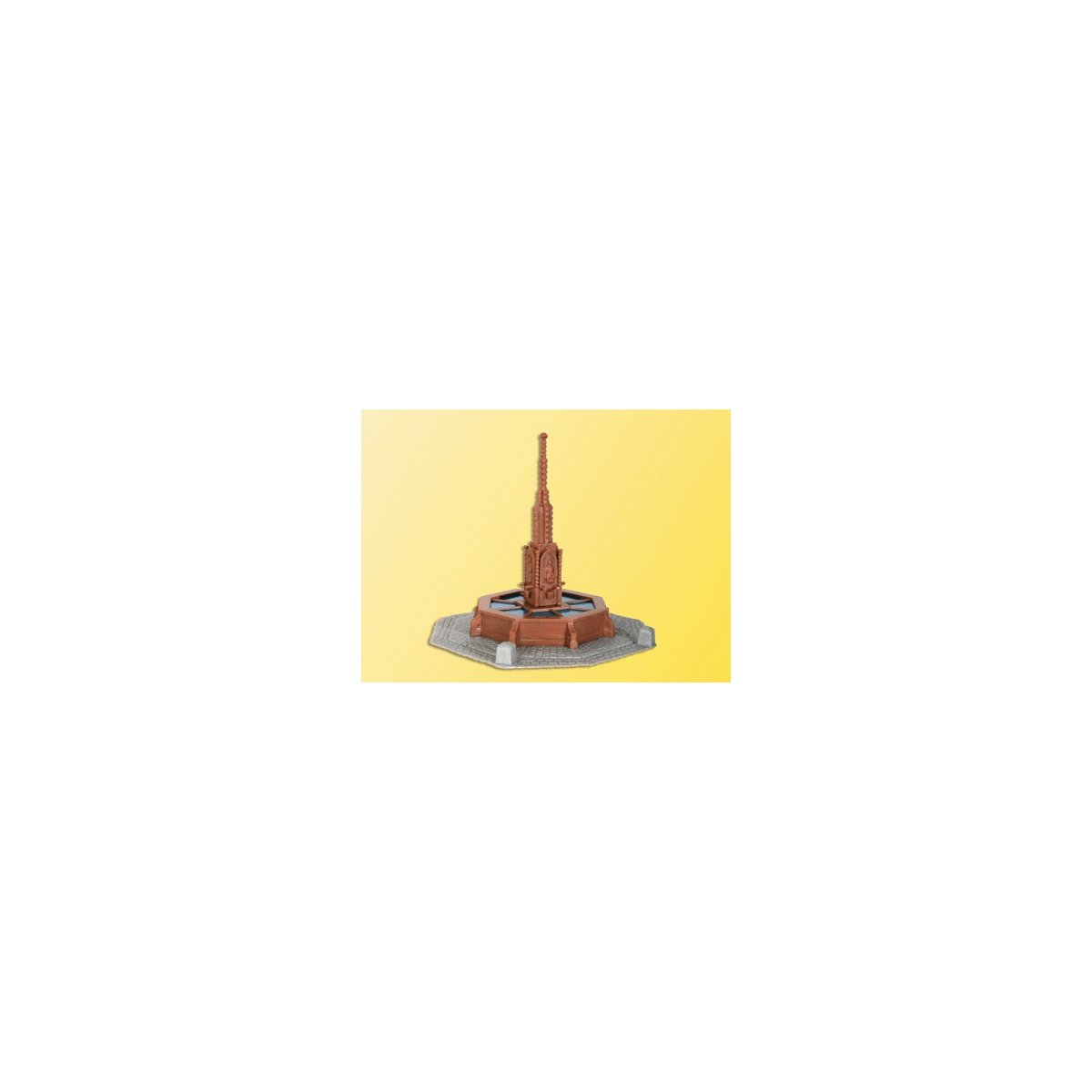 Fountain in Urach -- 2-3/8 x 2-3/8 x 2-3/4′ 6 x 6 x 7cm, HO, Kibri 38910