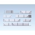 Metal Industrial Fencing, Era III -- 14-1/2′ 37cm Total Length, N, Faller Gmbh 272420
