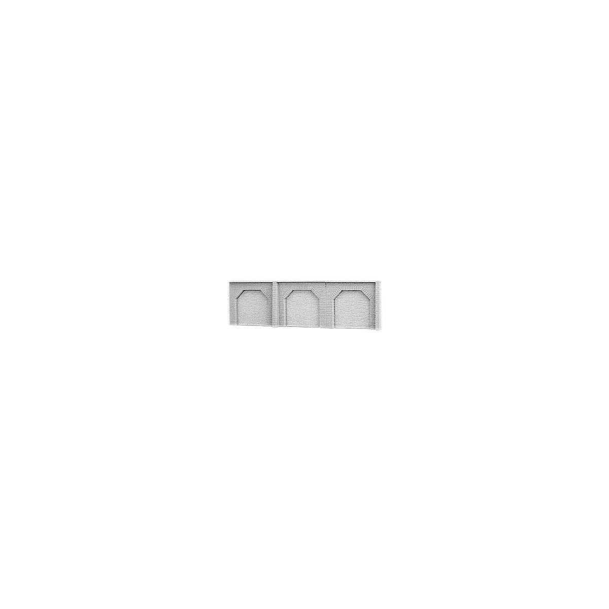Enclosed Stone Arch Wall -- 4-3/4 x 2′ (12 x 5cm), N, Brawa Modellspielwaren 2700