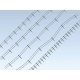 Iron Fence w/Concrete Posts -- 4m Steel Wire, 80 Concrete Pillars, HO, Faller Gmbh 180432