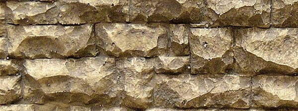 Flexible Random Stone Wall w/Self-Adhesive Backing -- Large Stones - 13 x 3-1/2′ 33 x, All Scales, Chooch Enterprises 8254