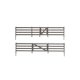 Rail Fence - Kit with Gates, Hinges & Planter Pins -- Total Scale Length: 192′ 58.5m, N, Woodland Scenics 2992