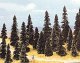 Pine Tree Assortment -- 2-3/8 to 4-11/32′ 6 to 11cm pkg(100), All Scales, Busch Gmbh & Co Kg 6499