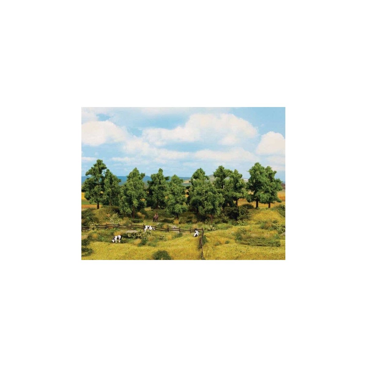 Deciduous Trees -- 1-9/16 to 3-15/16′ 4 to 10cm Tall pkg(16), All Scales, Noch Gmbh & Co 24603