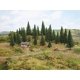 Tall Fir Trees -- 6-5/16 - 7-1/2′ 16-19cm Tall pkg(10), All Scales, Noch Gmbh & Co 26822