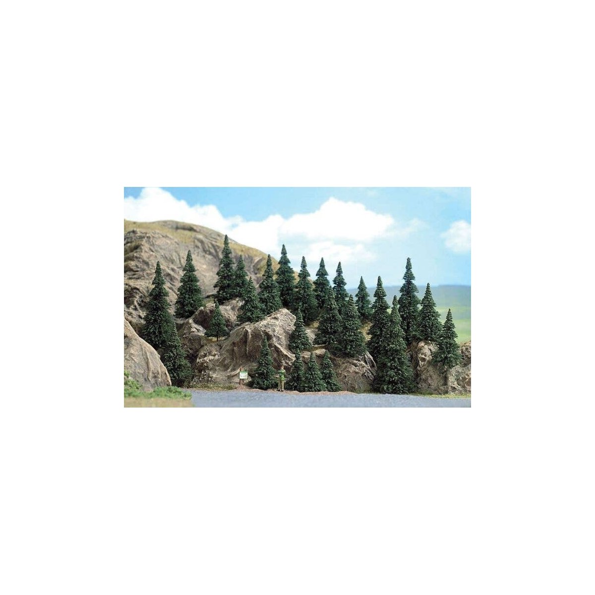 Trees-Conifers -- Silver Fir 1-5/8 - 3-5/8′ 4-9cm, All Scales, Busch Gmbh & Co Kg 6469