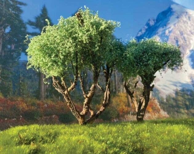 Hardwood Tree -- 4 to 5′ 10.2 to 12.7cm pkg(2), All Scales, Grand Central Scenery T29