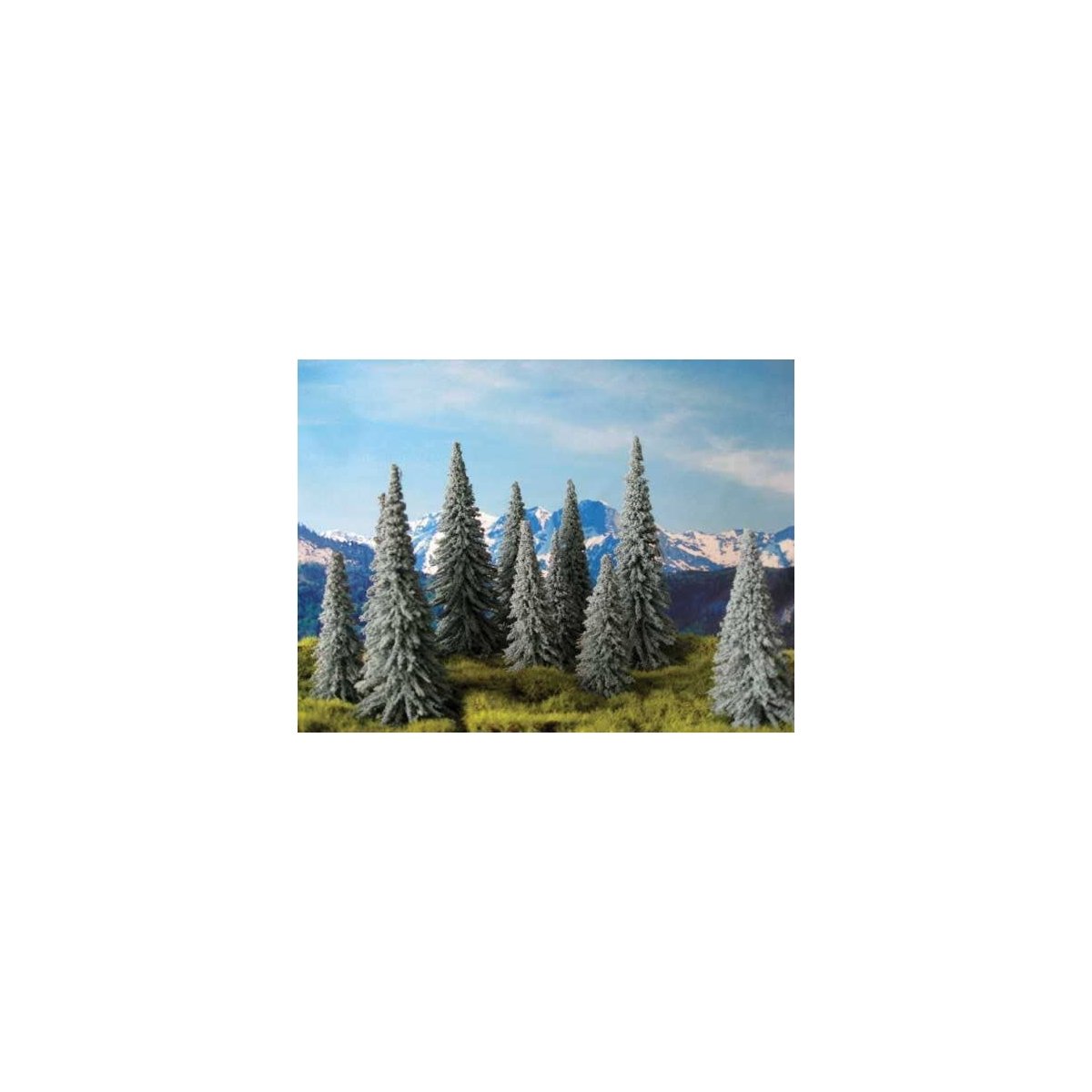 Spruce Tree -- 6 to 7′ 15.2 to 22.9cm pkg(6), All Scales, Grand Central Scenery T11