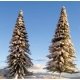 Assorted Pine Trees w/Snow -- 3 to 9′ 7.6 to 22.9cm pkg(7), All Scales, Grand Central Scenery T13