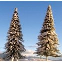 Assorted Pine Trees w/Snow -- 3 to 9′ 7.6 to 22.9cm pkg(7), All Scales, Grand Central Scenery T13