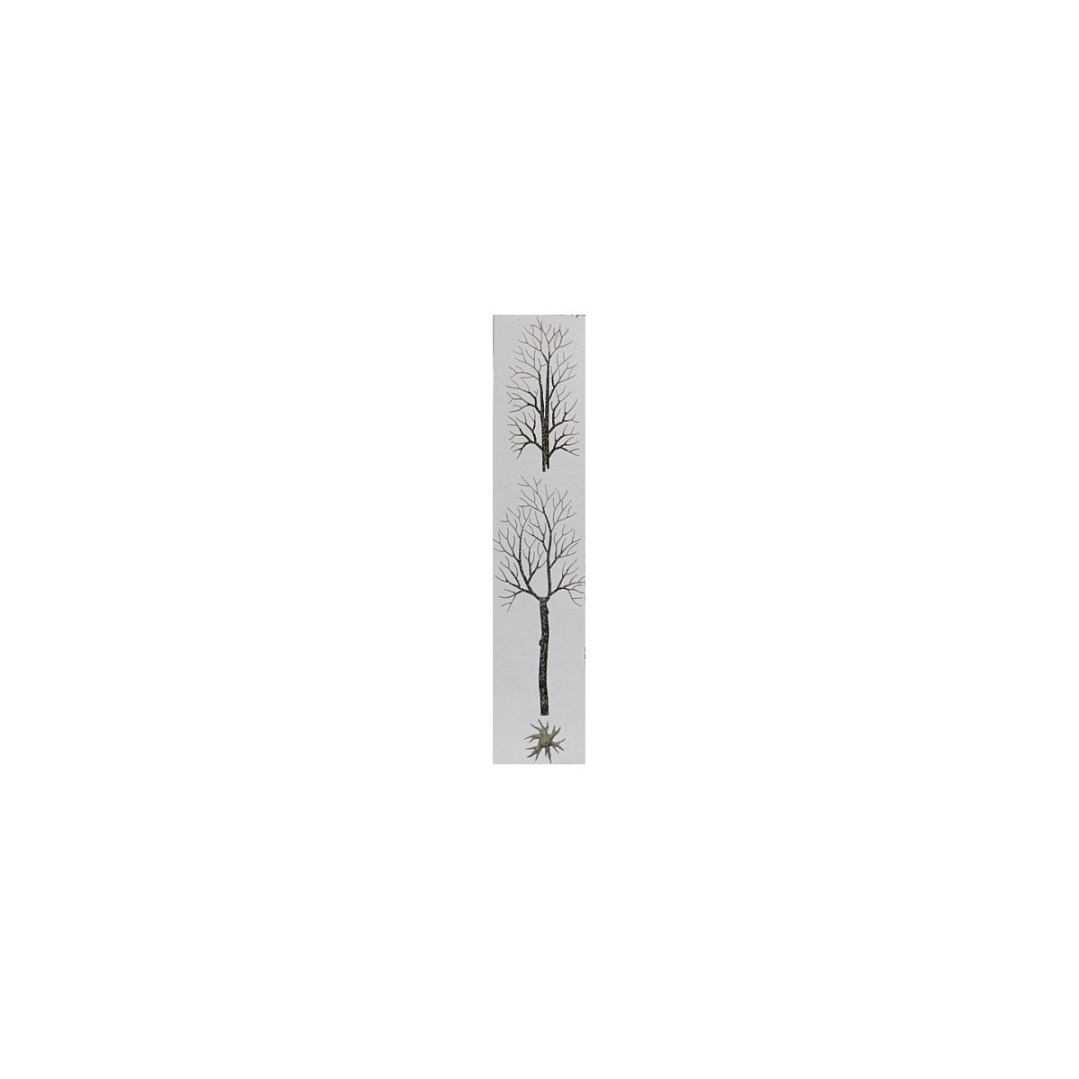 Winter Trees -- 6-1/2′ 16.5cm pkg(4), HO, Busch Gmbh & Co Kg 6158