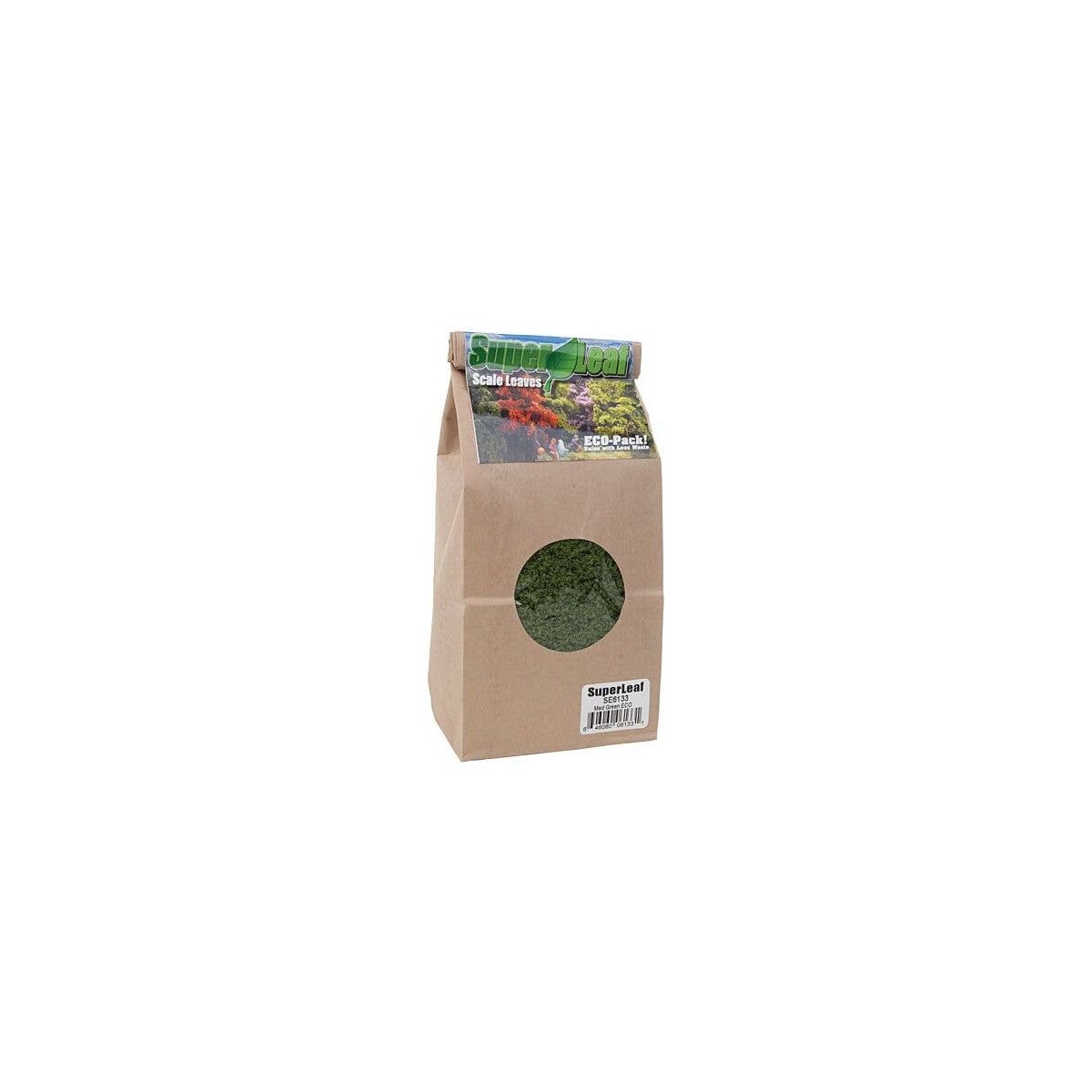 SuperLeaf Scale Model Leaf Flake - ECO-Pak - 24oz 680g -- Medium Green, All Scales, Scenic Express 6133