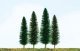 Cedar Trees -- 4 to 6′ 10.2 to 15.2cm pkg(24), HO, JTT Miniature Tree 92031