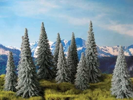 Spruce Trees -- 5′ 12.7cm pkg(10), All Scales, Grand Central Scenery T9