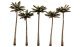 Large Palm Trees - Woodland Classics(TM) Ready Made Trees(TM) -- 4-3/4 to 5-1/4′ 12.1 t, All Scales, Woodland Scenics 3598