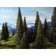 Pine Trees -- 2 to 3′ 5.1 to 7.6cm pkg(6), All Scales, Grand Central Scenery T6