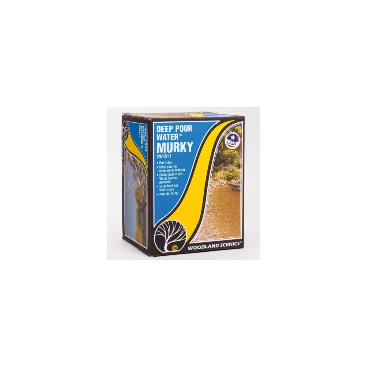 Deep Pour Water(TM) - Water System - 12oz 355mL -- Murky, All Scales, Woodland Scenics 4511