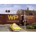 Post-1960s Cantilever Grade Crossing Signal -- Single-Lane, HO, Walthers SceneMaster 4332