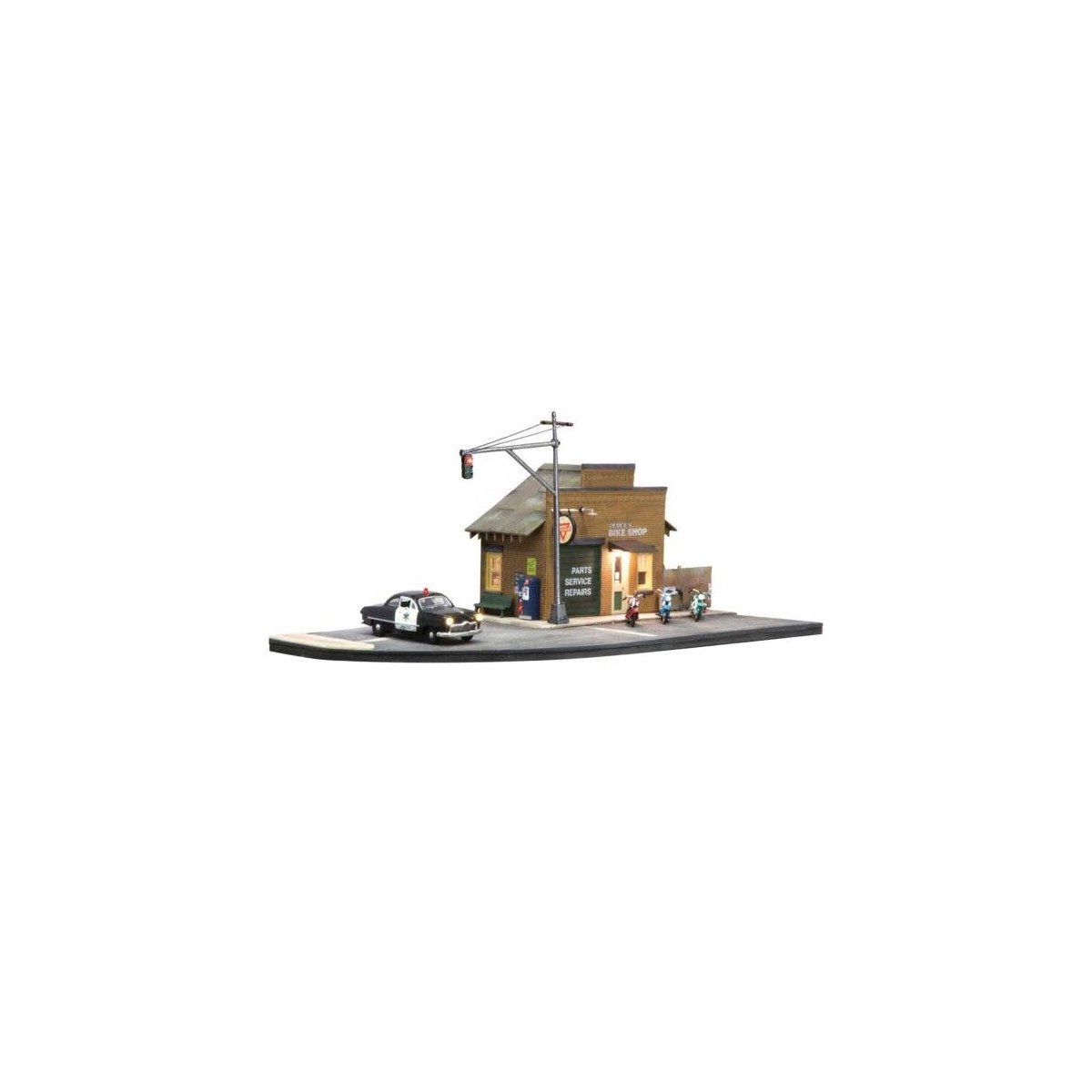 Just Plug(R) Traffic Lights -- Mast-Arm pkg(4), HO, Woodland Scenics 5653