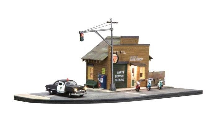 Just Plug(R) Traffic Lights -- Mast-Arm pkg(4), HO, Woodland Scenics 5653