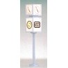 Illuminated Clock -- With DB/S Bahn Signs, 2-1/8′ High, HO, Brawa Modellspielwaren 5294