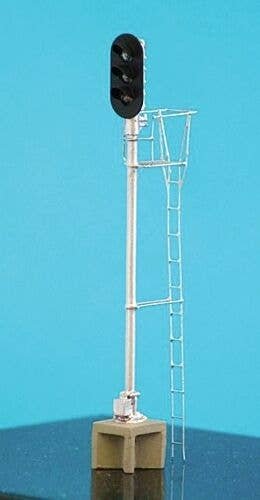 General Railway Signal Style D Block Signal - Assembled -- 3-Aspect w/Individual Visors, HO, Details West 938
