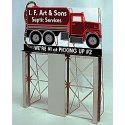 I.F. Art & Sons Roadside Billboard -- Suitable for HO/O Scales - 2-7/16 x 4-5/16′ 6.2 x 10.9cm, HO, Micro Structures 1281