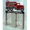 I.F. Art & Sons Roadside Billboard -- Suitable for HO/O Scales - 2-7/16 x 4-5/16′ 6.2 x 10.9cm, HO, Micro Structures 1281