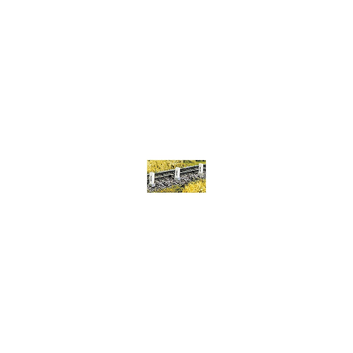 Distance/Mile Posts pkg(10), HO, Brawa Modellspielwaren 2652