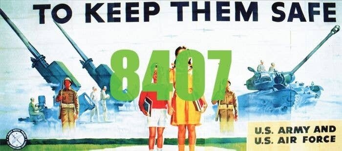 Keep Them Safe Army/Air Force Billboard - Kit, HO, Tichy Train Group 8407