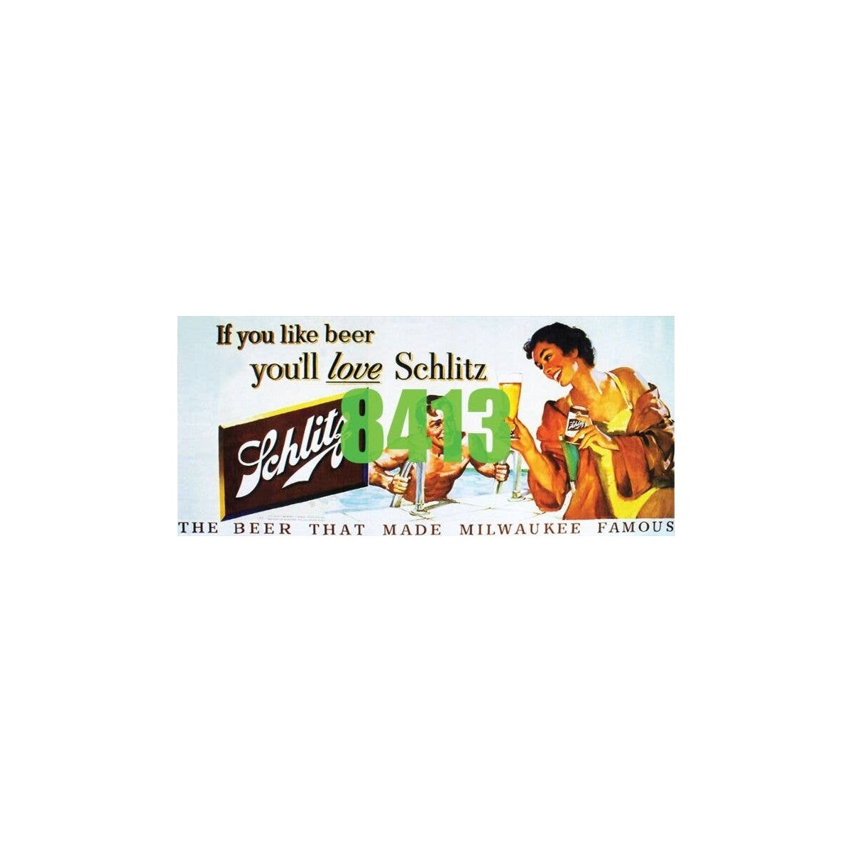 Schlitz Billboard - Kit, HO, Tichy Train Group 8413