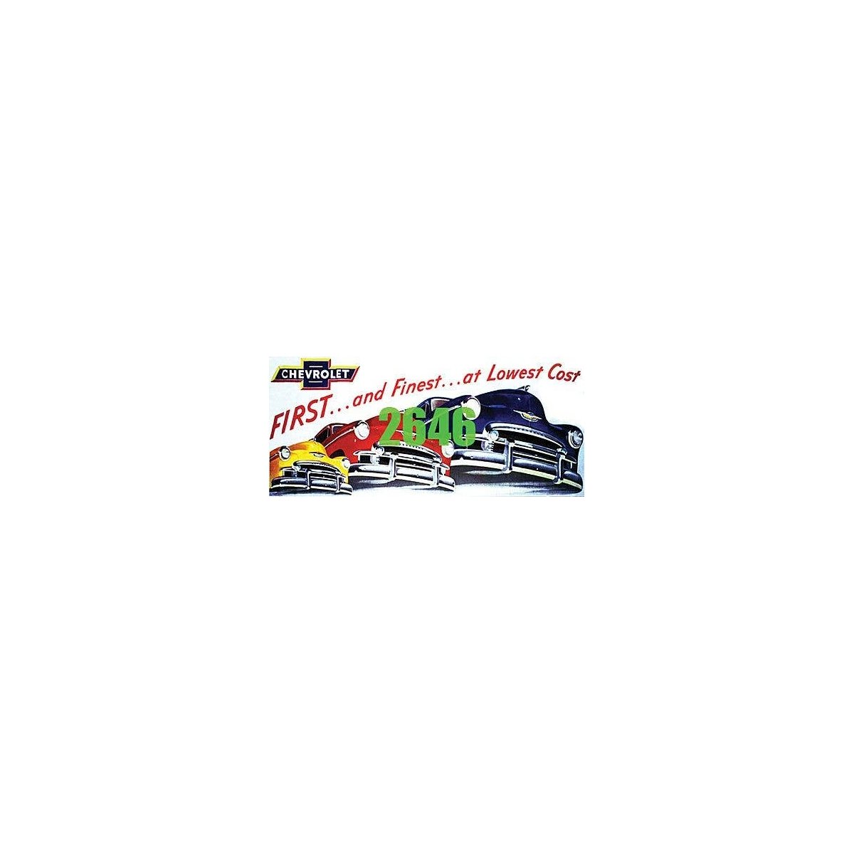 Chevrolet First and Finest Billboard - Kit, N, Tichy Train Group 2646