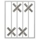 Crossbucks -- 90-Degree Shape pkg(8), O, Tichy Train Group 2063