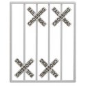 Crossbucks -- 90-Degree Shape pkg(8), O, Tichy Train Group 2063