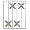 Crossbucks -- 90-Degree Shape pkg(8), O, Tichy Train Group 2063