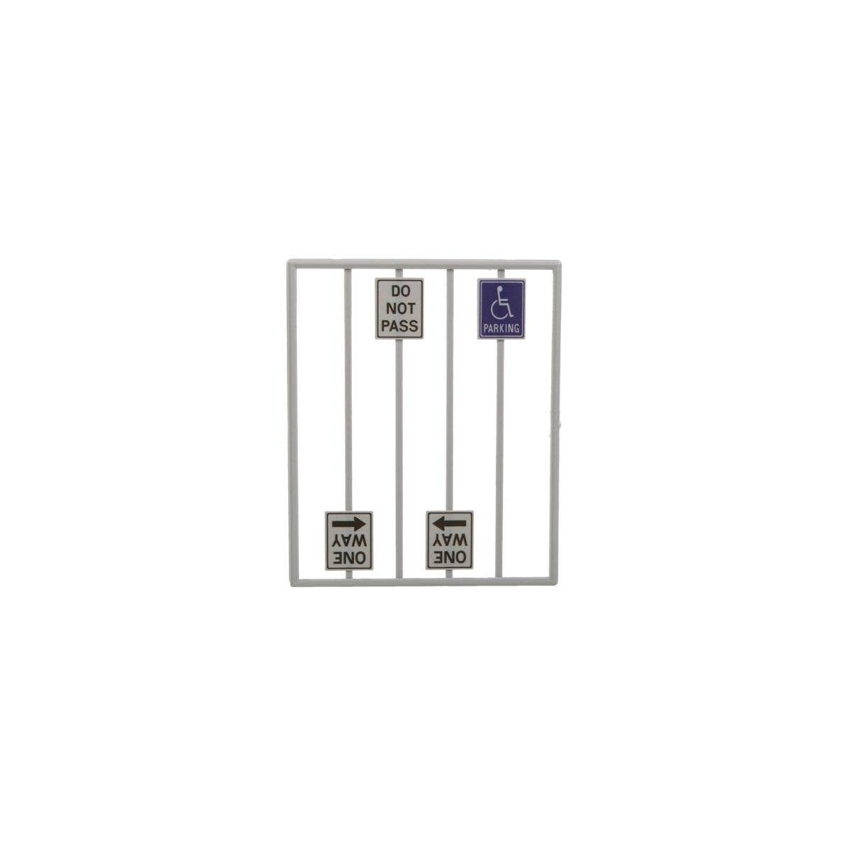 Miscellaneous Road Signs -- pkg(8), O, Tichy Train Group 2068