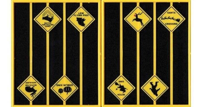 Funny Warning Signs -- Set 1 pkg(8), O, Tichy Train Group 2102