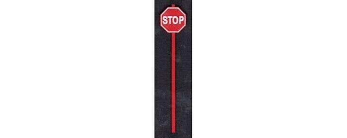 Red Stop Signs -- pkg(8), S, Tichy Train Group 3542