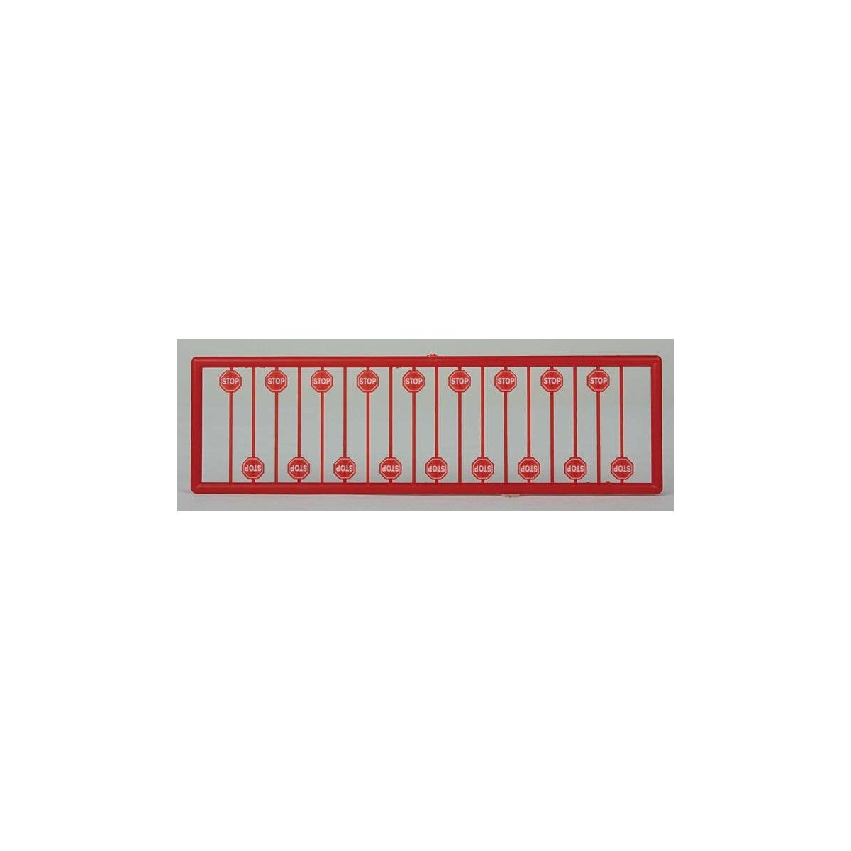 Modern Red Stop Signs -- pkg(18), N, Tichy Train Group 2612