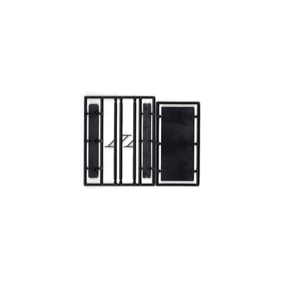 Blank Billboard - Kit -- Unpainted (black), HO, Tichy Train Group 8294